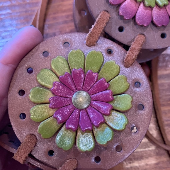 Vintage Boho Floral Leather Belt - Picture 15 of 16